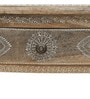 Natural Finish Handpainted Wooden Accent Cabinet Natural Finish Handpainted Wooden Accent Cabinet