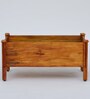 Rectangular Natural Finish Pine Wood Floor Planter