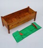Rectangular Natural Finish Pine Wood Floor Planter