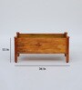 Rectangular Natural Finish Pine Wood Floor Planter