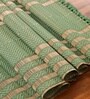 Natural Grass Handmade Heat Resistant Aqua Green & Beige  4 Seater (12x60inches) Table Runner