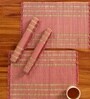 Natural Grass Handmade Heat Resistant Aqua Green & Beige  6 Seater Set of 6 (12x18inches) Table Placemats