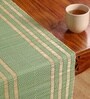 Natural Grass Handmade Heat Resistant Aqua Green & Beige 4 Seater Set of 4 (12x18inches) Table Placemats