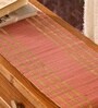 Natural Grass Handmade Heat Resistant Blush Pink & Beige 6 Seater (12x72inches) Table Runner