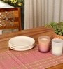 Natural Grass Handmade Heat Resistant Blush Pink & Beige 6 Seater (12x72inches) Table Runner