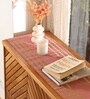 Natural Grass Handmade Heat Resistant Blush Pink & Beige 6 Seater (12x72inches) Table Runner