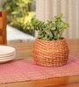 Natural Grass Handmade Heat Resistant Blush Pink & Beige 6 Seater (12x72inches) Table Runner