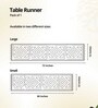 Natural Grass Handmade Heat Resistant Blush Pink & Beige 6 Seater (12x72inches) Table Runner