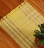 Natural Grass Handmade Heat Resistant Lemon Yellow & Purple  4 Seater (12x60inches) Table Runner