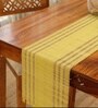 Natural Grass Handmade Heat Resistant Lemon Yellow & Purple 4 Seater Set of 4 (12x18inches) Table Placemats