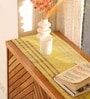 Natural Grass Handmade Heat Resistant Lemon Yellow & Purple 6 Seater (12x72inches) Table Runner