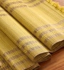 Natural Grass Handmade Heat Resistant Lemon Yellow & Purple 6 Seater (12x72inches) Table Runner
