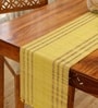 Natural Grass Handmade Heat Resistant Lemon Yellow & Purple 6 Seater (12x72inches) Table Runner