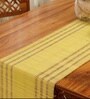 Natural Grass Handmade Heat Resistant Lemon Yeloow & Purple 6 Seater Set of 6 (12x18inches) Table Placemats