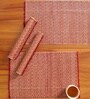 Natural Grass Handmade Heat Resistant Maroon 4 Seater Set of 4 (12x18inches) Table Placemats