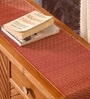 Natural Grass Handmade Heat Resistant Maroon 6 Seater (12x72inches) Table Runner