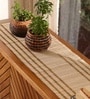 Natural Grass Handmade Heat Resistant Offwhite  4 Seater (12x60inches) Table Runner