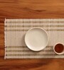 Natural Grass Handmade Heat Resistant Offwhite 4 Seater Set of 4 (12x18inches) Table Placemats