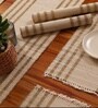 Natural Grass Handmade Heat Resistant Offwhite 4 Seater Set of 4 (12x18inches) Table Placemats