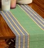 Natural Grass Handmade Heat Resistant Powder Blue & Aqua Green  4 Seater (12x60inches) Table Runner