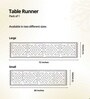 Natural Grass Handmade Heat Resistant Powder Blue & Aqua Green 6 Seater (12x72inches) Table Runner