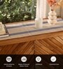 Natural Grass Handmade Heat Resistant Powder Blue & Off-white 4 Seater (12x60inches) Table Runner