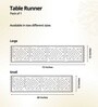 Natural Grass Handmade Heat Resistant Rust & Off-white 4 Seater (12x60inches) Table Runner