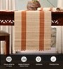 Natural Grass Handmade Heat Resistant Rust & Off-white 4 Seater (12x60inches) Table Runner