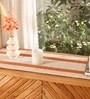 Natural Grass Handmade Heat Resistant Rust & Off-white 6 Seater (12x72inches) Table Runner