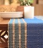 Natural Grass Handmade Heat Resistant Teal & Cobalt Blue  4 Seater (12x60inches) Table Runner