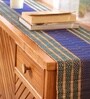 Natural Grass Handmade Heat Resistant Teal & Cobalt Blue  4 Seater (12x60inches) Table Runner