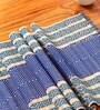 Natural Grass Handmade Heat Resistant Teal & Cobalt Blue 6 Seater (12x72inches) Table Runner