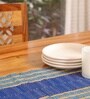 Natural Grass Handmade Heat Resistant Teal & Cobalt Blue 6 Seater (12x72inches) Table Runner