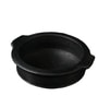 Natural Hand Made Pre Seasoned Blackened Clay Curry Handi Small Size (Medium) (7.5 Inch)