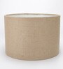 Opaline Brown Cotton Fabric Solid Lampshade