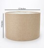 Opaline Brown Cotton Fabric Solid Lampshade