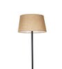 Tokyo Beige Cotton Shade Club Floor Lamp With Metal Base