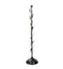 Beige Cotton Shade Floor Lamp With Metal Base