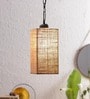 Beige Jute Hanging Light