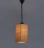 Beige Jute Hanging Light