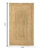 Natural Jute Solid 3 x 5 Feet Dhurrie