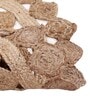 Natural Abstract Jute 3 ft x 3 ft Hand Woven Round Carpet