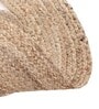 Natural Abstract Jute 3 ft x 3 ft Hand Woven Round Carpet