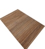 Beige Solid Jute 5 ft x 7 ft Hand Woven Carpet