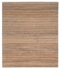 Beige Solid Jute 5 ft x 7 ft Hand Woven Carpet
