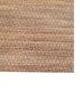 Beige Solid Jute 5 ft x 7 ft Hand Woven Carpet