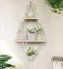 (1Pc) White Cotton Macrame Hanging Shelf