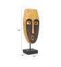 Natural Mango Wood & Iron Museum mask Showpieces