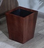 9 Ltr Open Wooden Dustbins In Brown