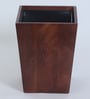 9 Ltr Open Wooden Dustbins In Brown